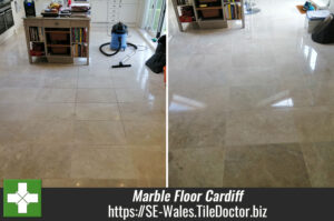 Marble Tiled Floor Renovated Cardiff Wales