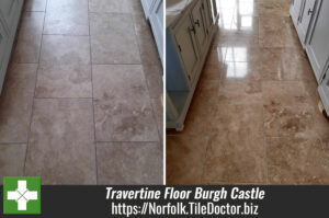 Travertine Kitchen Floor Face Lift Burgh Castle Great Yarmouth