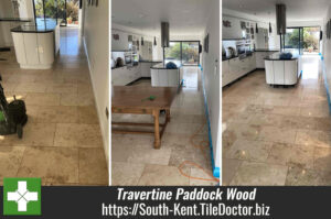 Travertine Kitchen Floor Renovation Paddock Wood