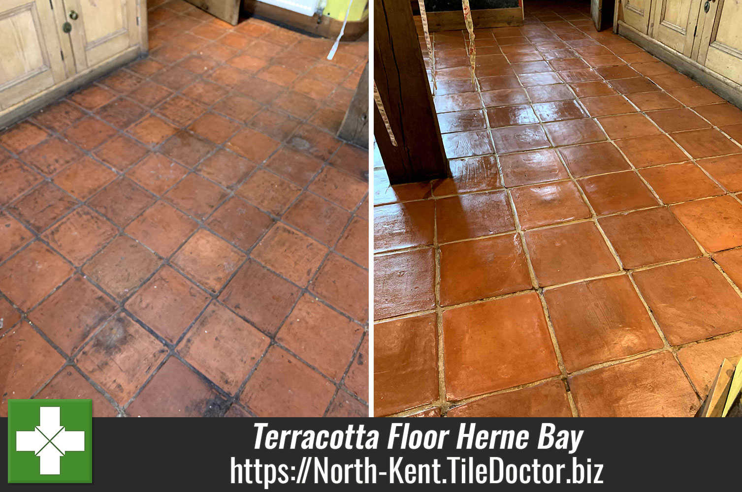 Terracotta Kitchen Floor Tile Renovation Herne Bay Farmhouse