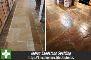 Indian Sandstone Kitchen Floor Renovation Spalding Lincolnshire